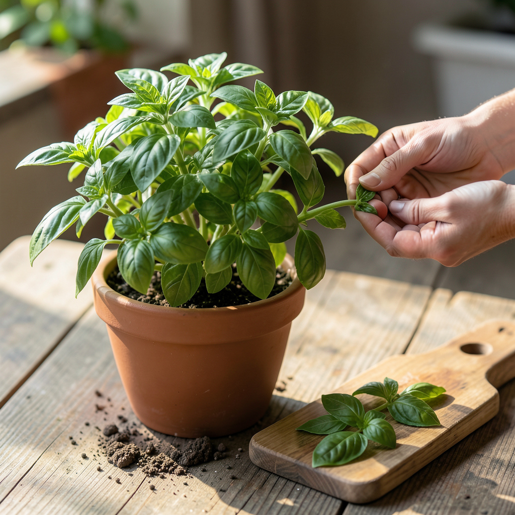 Pinch Basil How To Remove Basil Leaves: Gentle Pinch for Maximum Flavor - My ...